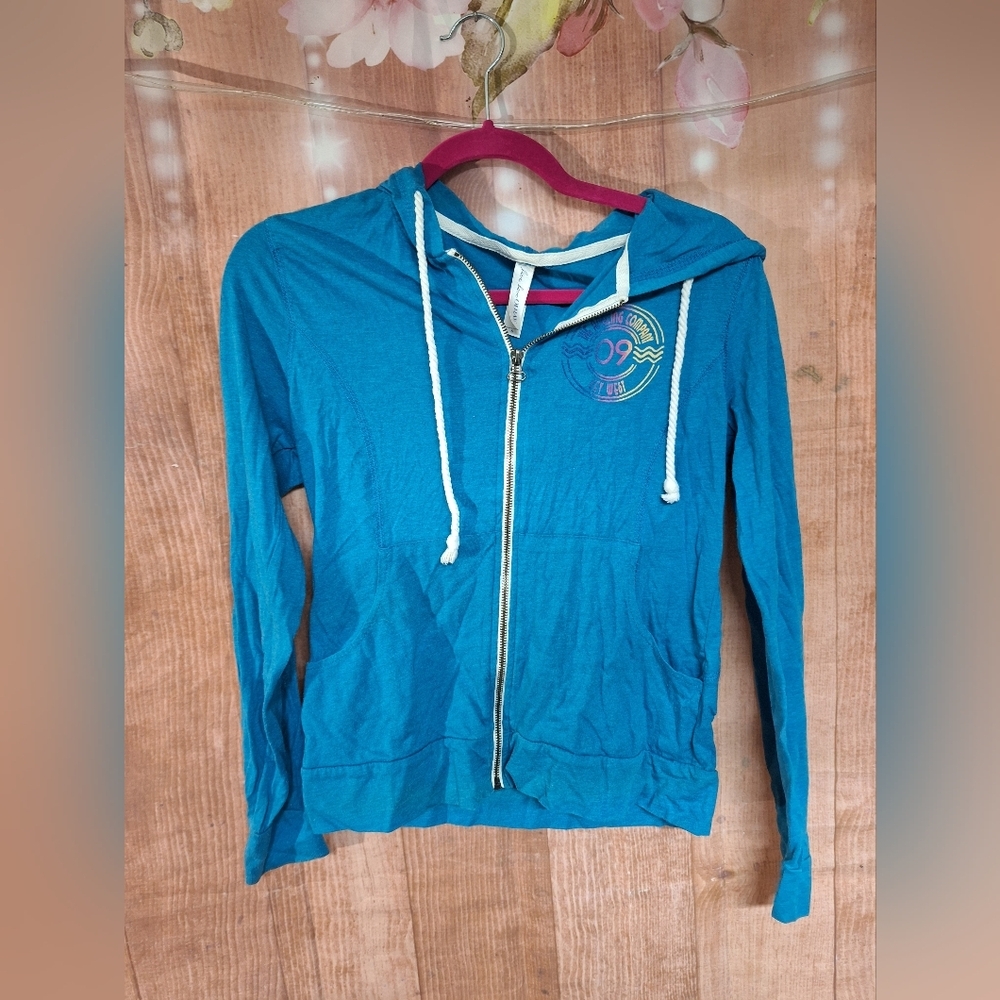 BLUE KEY WEST ZIP JACKET SIZE SMALL